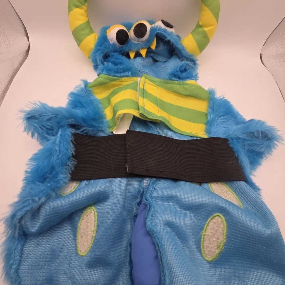 Sweet Cheeks Blue Green Monster Dog Costume Medium
